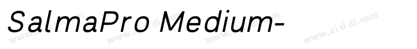 SalmaPro Medium字体转换